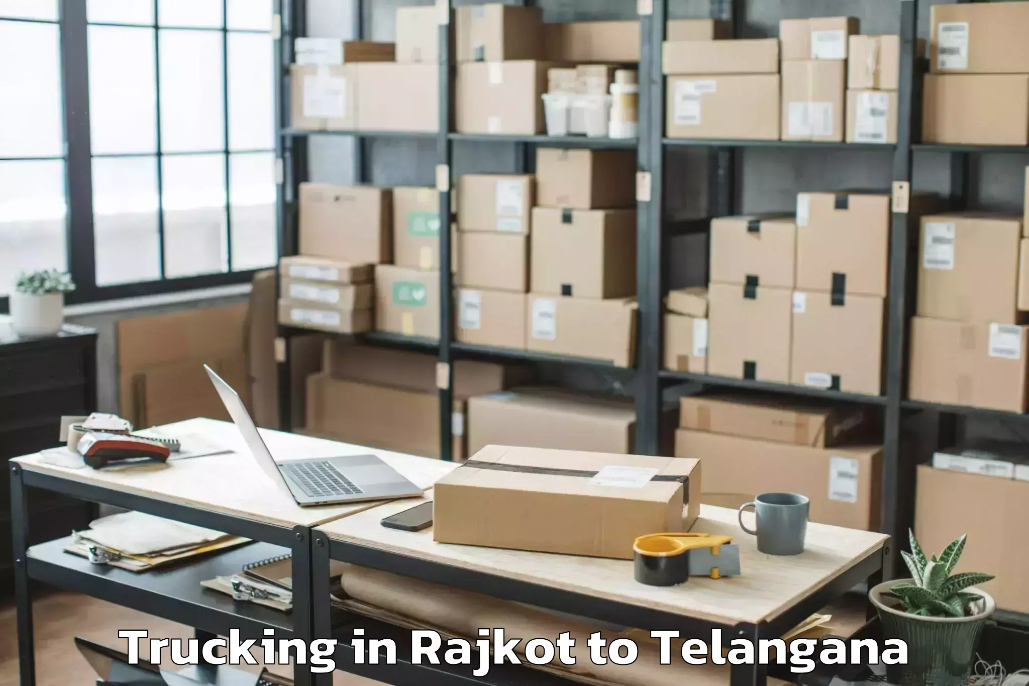 Affordable Rajkot to Dandepalle Trucking